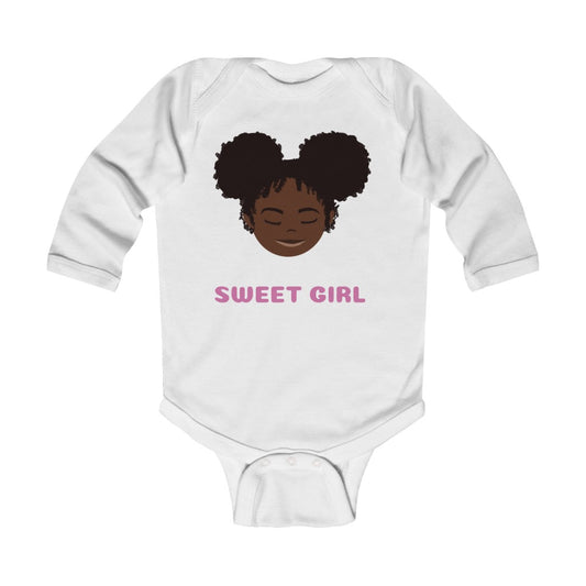 SWEET GIRL - Baby Long Sleeve Bodysuit