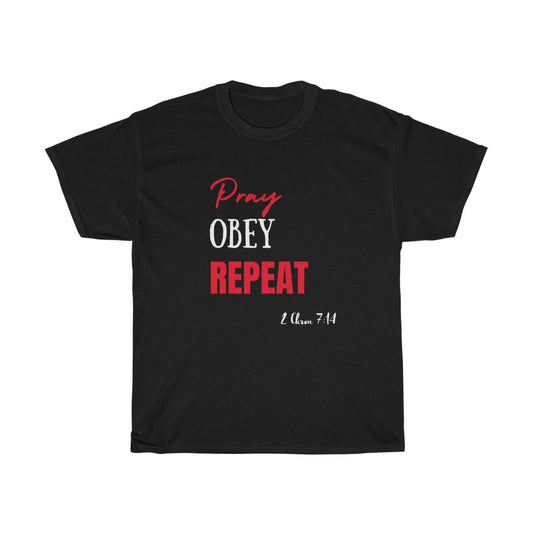 Pray Obey Repeat -RED/WHITE